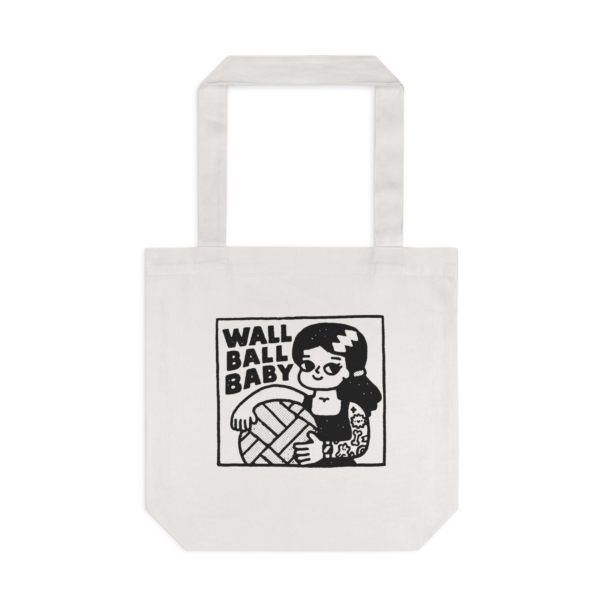 Wall Ball Baby Graphic Cotton Tote